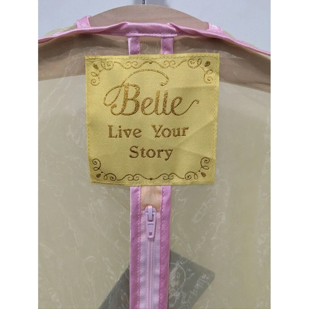 Disney Garment Bag Belle Beauty Beast Yellow Tulle Princess Dress BBB Kids Girl